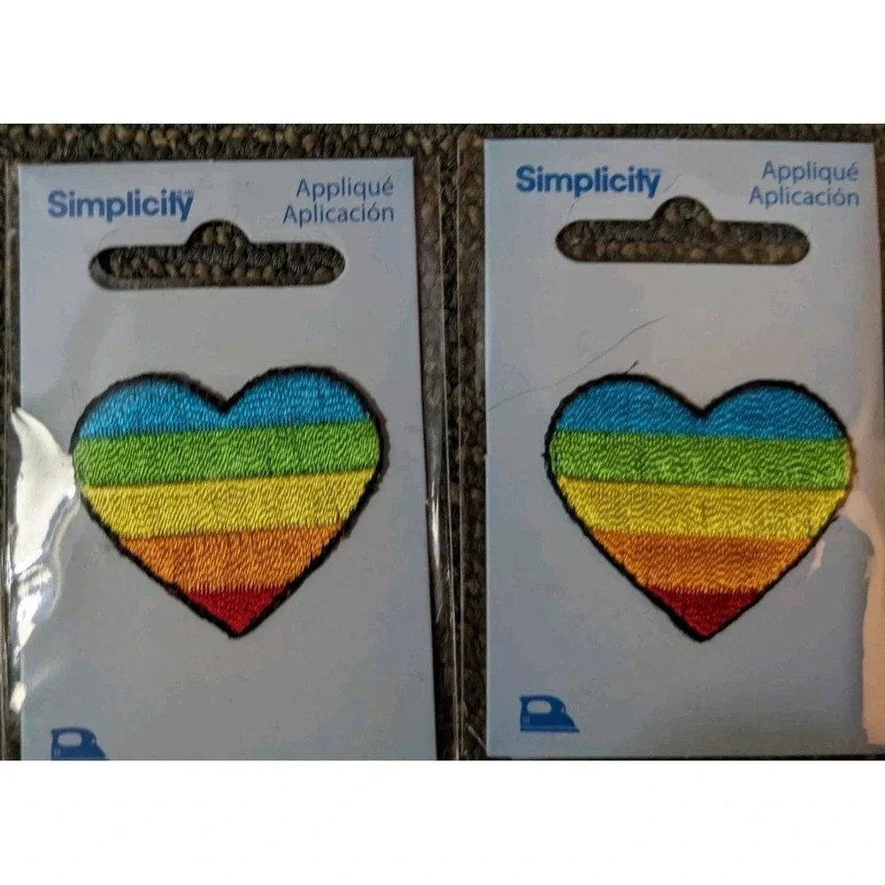 Lot of 14 Pride Appliques Iron On Patches Rainbow Love Unicorn New Simplicity